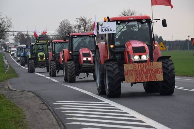 Rolnicy będą spowalniać ruch na drogach powiatu świeckiego po godz. 10