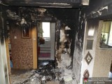Pożar domu w Woli Skromowskiej (zdjęcia)