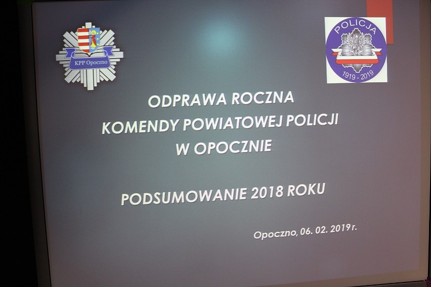 Policja w Opocznie podsumowała 2018 rok [ZDJĘCIA]