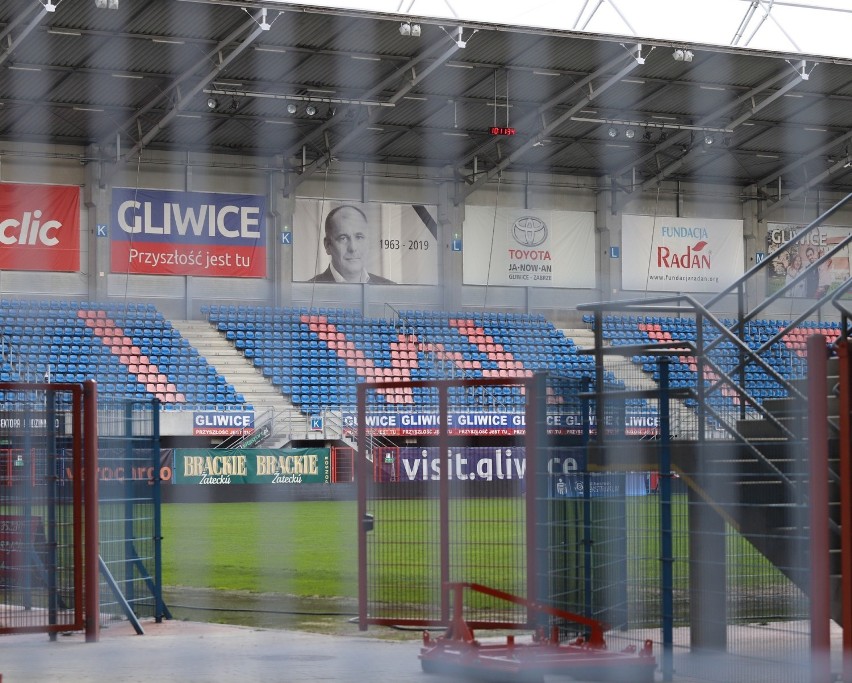 Stadion Piasta Gliwice zamknięty dla kibiców podczas...