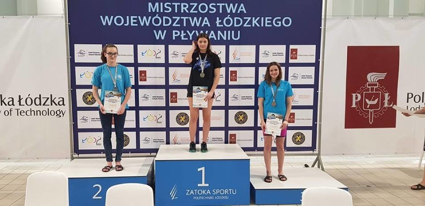 Sukcesy młodych pływaków MUKS Wodnik Łask na mistrzostwach województwa [zdjęcia]