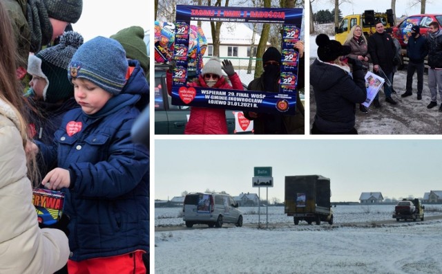 Orkiestrobus Sztabu WOŚP w Tucznie i Puszkobus Sztabu WOŚP gminy Inowrocław przemierzają drogi powiatu inowrocławskiego. Wolontariusze kwestują na parkingach, przy przystankach, sklepach, szkołach i świetlicach.