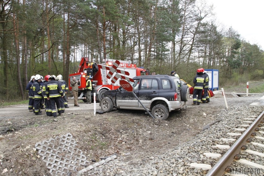 Wypadek na przejeździe kolejowym w Opolu