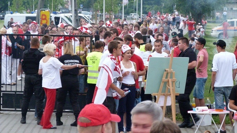 Ponad tysiąc osób oglądało w ŁAF porażkę Polaków