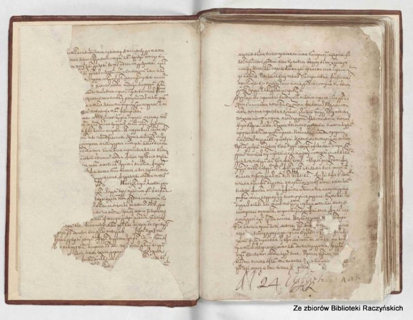Rękopis z Biblioteki Raczyńskich - kodeks z białoruską...