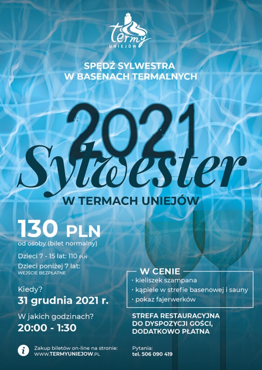 W Nowy Rok w stroju kąpielowym? Termy Uniejów zapraszają na nietypowego Sylwestra. Co w ofercie? ZDJĘCIA