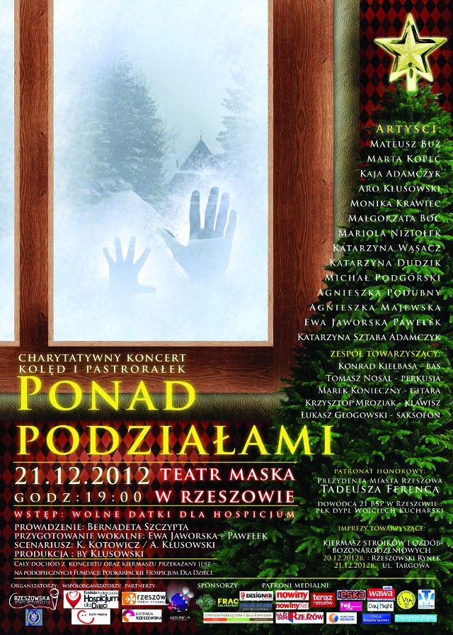 Plakat koncertu "Ponad podziałami"