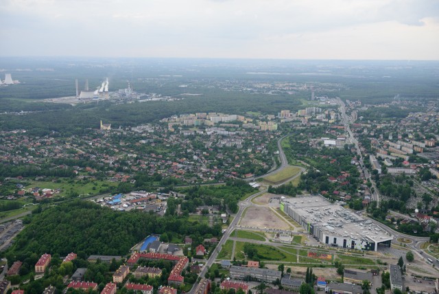 Hałda Chopina (zielony teren po lewej na dole)