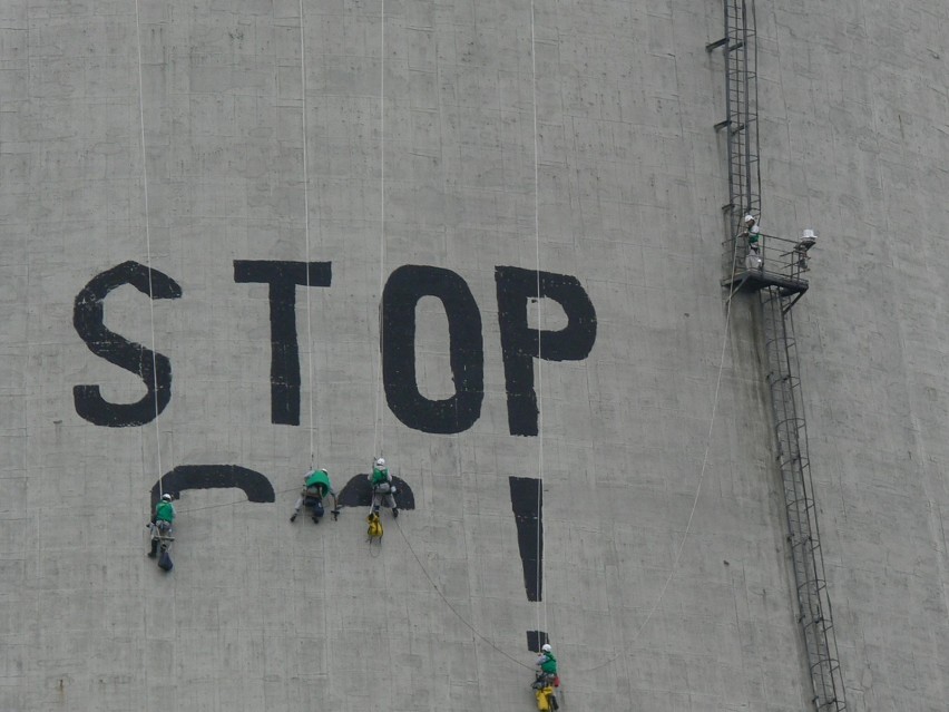 Aktywiści z Greenpeace w przeszłości odwiedziali już elektrownię i kopalnię [ARCHIWALNE ZDJĘCIA]