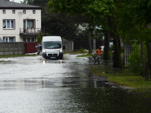 Szczepocice zalane przez rzekę Wartę dwa lata temu po opadach deszczu