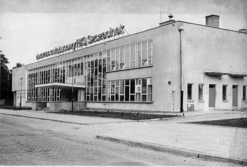 Rok 1977/76, budowa dworca autobusowego w Szczecinku