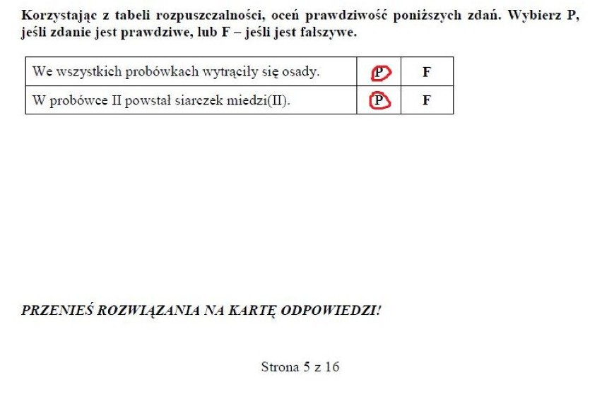 14 listopada 2012 druga część próbnego egzaminu...