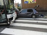 Wypadek autobusu w Nowym Sączu [ZDJĘCIA]
