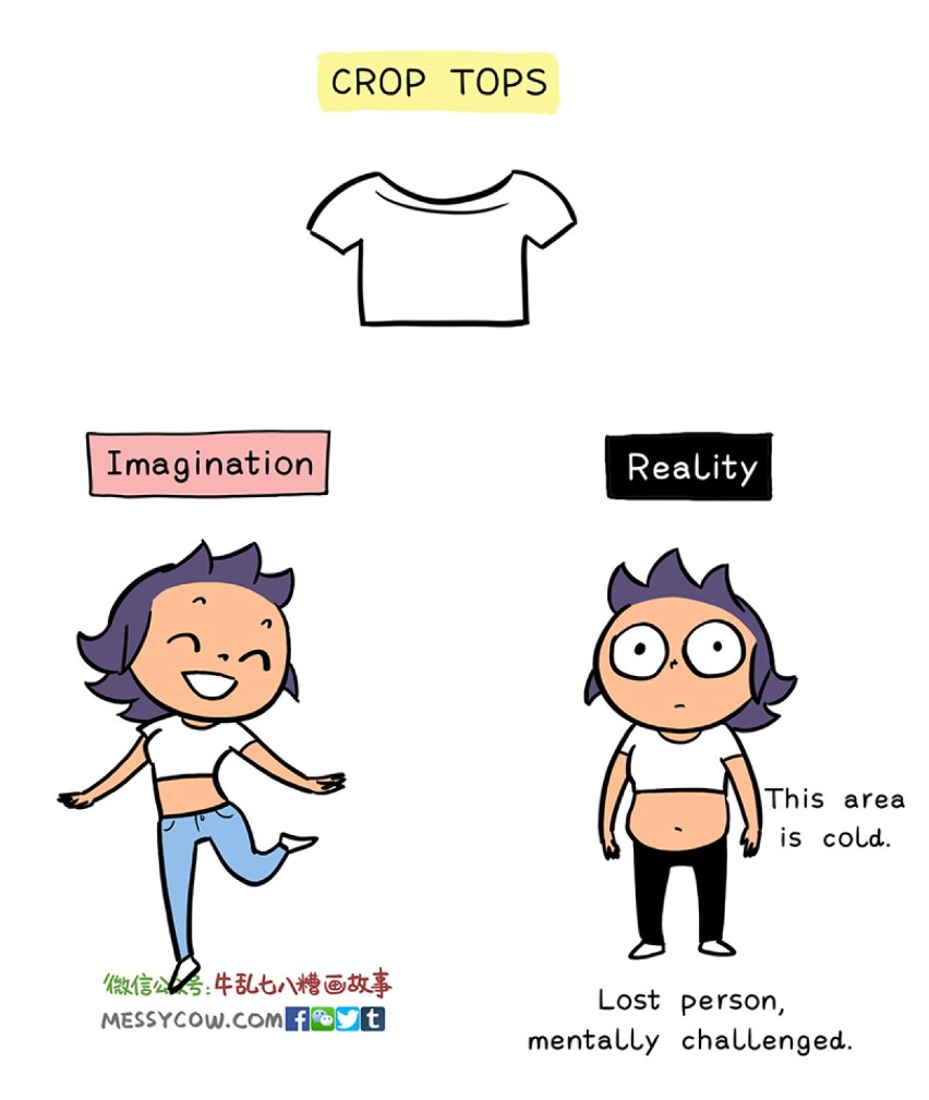 Oczekiwania vs rzeczywistość: ubrania. Te problemy zna każda dziewczyna! [ZDJĘCIA]