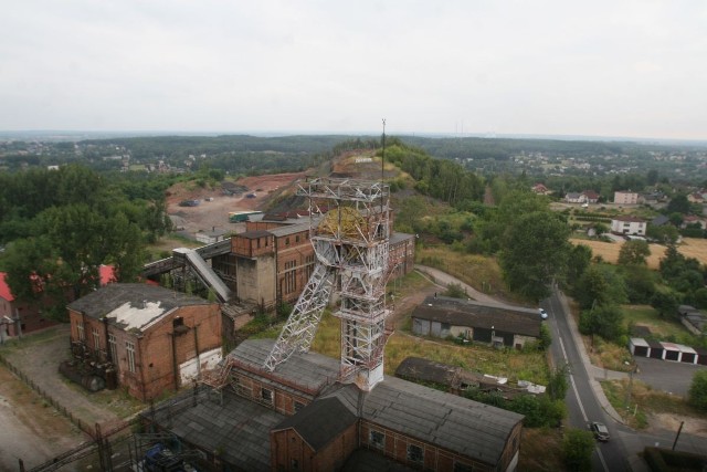 Rybnik z 15 piętra wygląda super! Widok z wieży ciśnień na KWK Ignacy w Niewiadomiu.