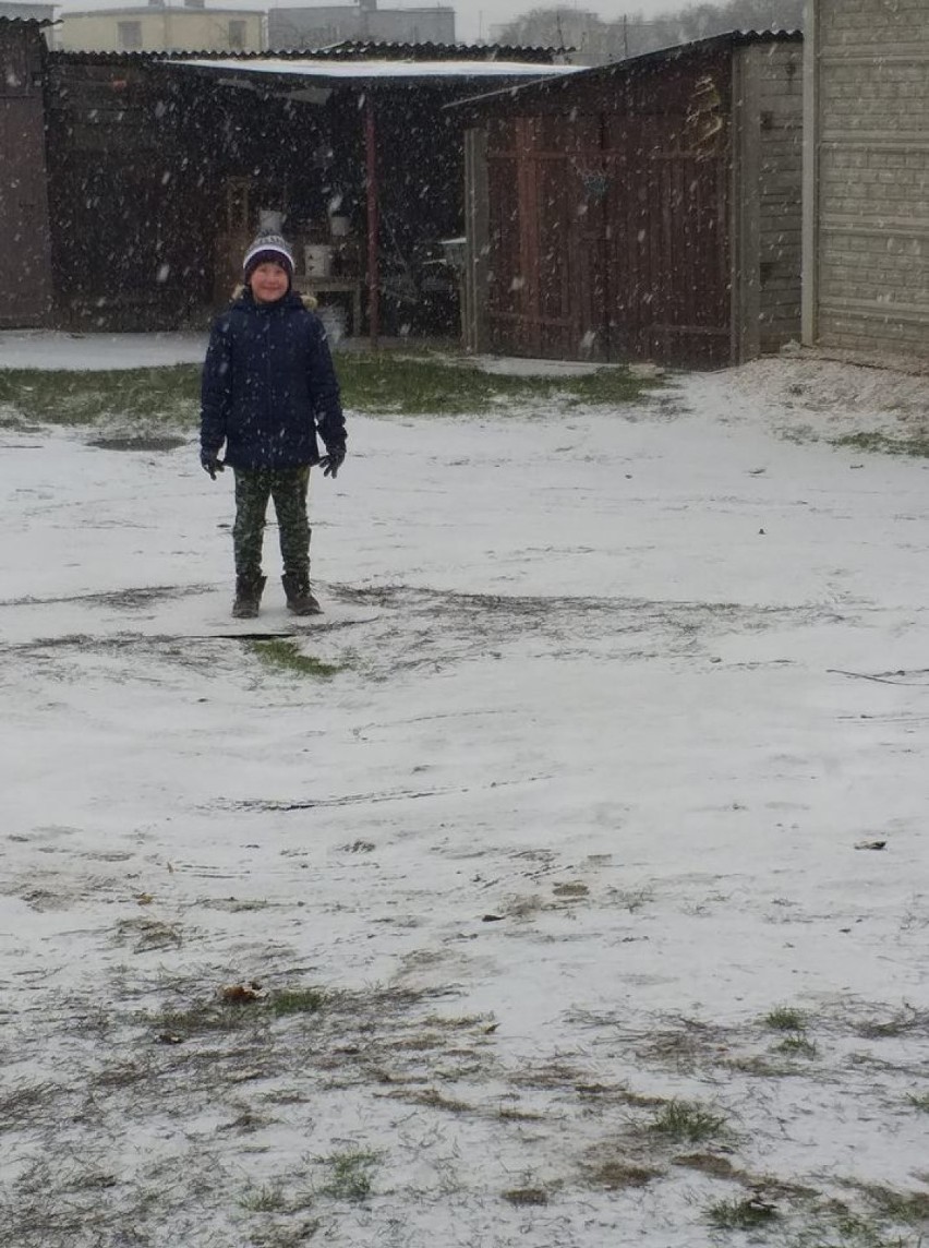 Śnieg w powiecie gnieźnieńskim. Konkretnie popadało!