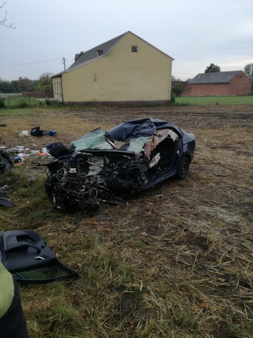  Tragiczny wypadek w Jaroszewicach Rychwalskich .