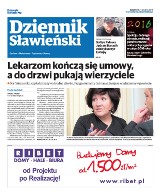 Pierwsza strona "Dziennika Sławieńskiego" z 31 grudnia 2015