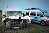 Tczew. Policja pracowała na miejscu wypadku w Zabagnie i Swarożynie