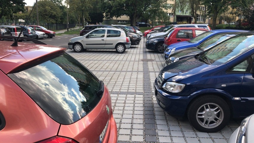 Parking z kostki ekologicznej w Tychach