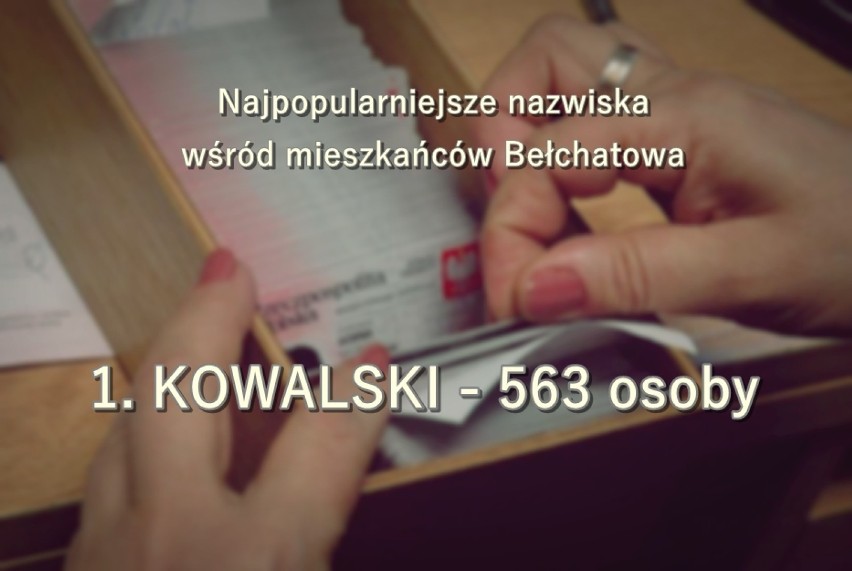 Te nazwiska nosi najwięcej osób w Bełchatowie. Sprawdź czy jesteś na liście!