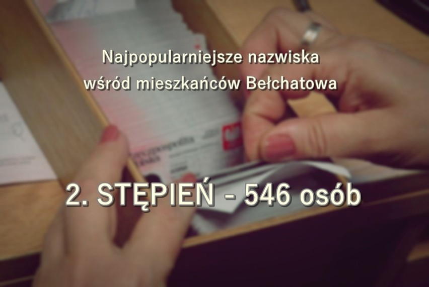 Te nazwiska nosi najwięcej osób w Bełchatowie. Sprawdź czy jesteś na liście!