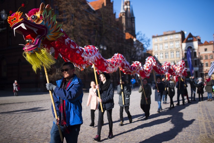 Toruń: Uroczysta parada z okazji Chińskiego Nowego Roku...