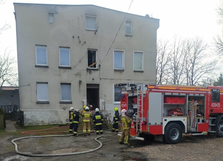 Strażacy ugasili pożar kotłowni w budynku mieszkalnym...