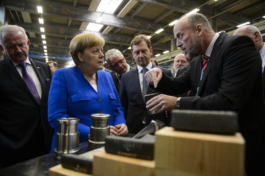 Angela Merkel odwiedziła fabrykę Siemens w Goerlitz. Zobacz ZDJĘCIA!