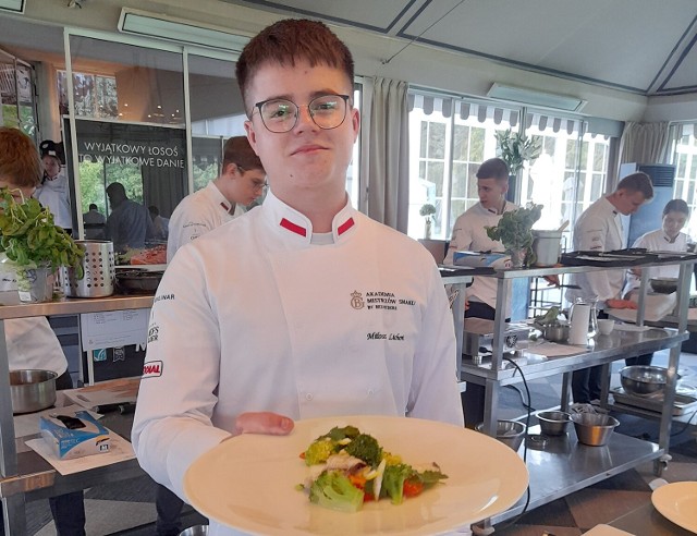 Miłosz Lichoń, uczeń gastronoma w Grybowie, dostał się na studia do Akademii Mistrzów Smaku by Belvedere