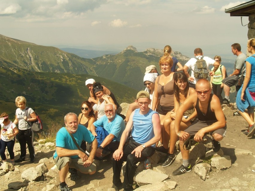 Uczestnicy obozu na Kasprowym Wierchu.