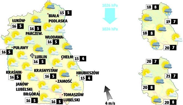 Lubelszczyzna: Pogoda na wtorek 16 kwietnia