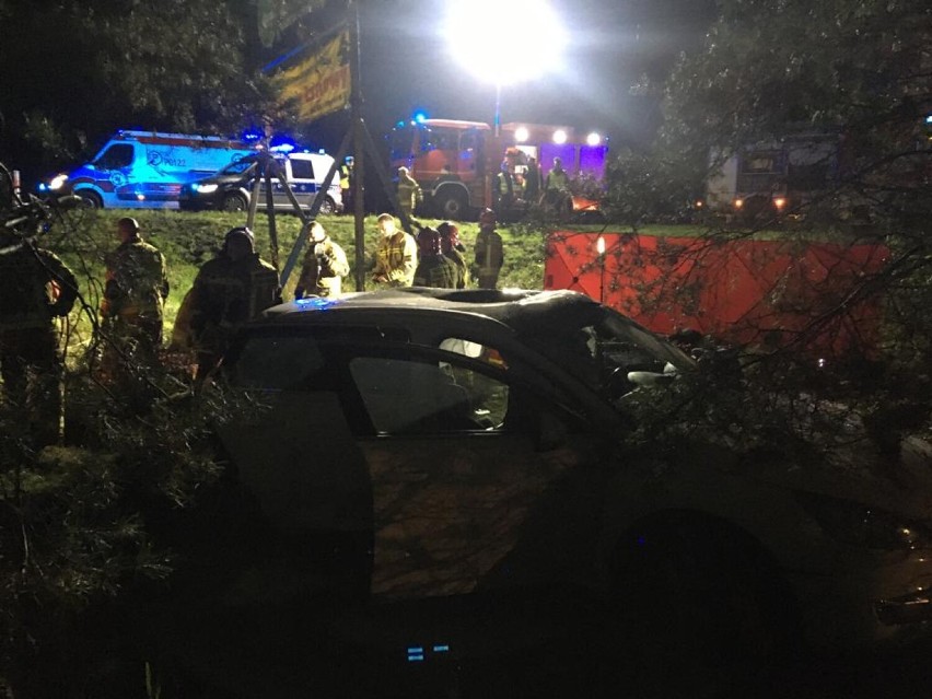 Wypadek. Para z powiatu wągrowieckiego ucierpiała w zdarzeniu pod Piłą 