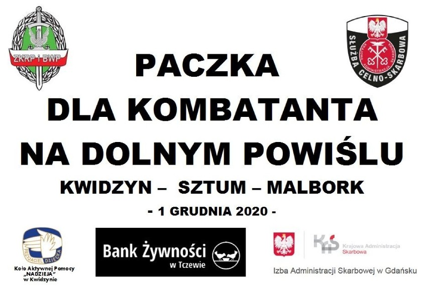 Malbork. Do seniorów trafiły paczki dzięki wspólnej akcji związku kombatantów z celnikami, Bankiem Żywności i TPD