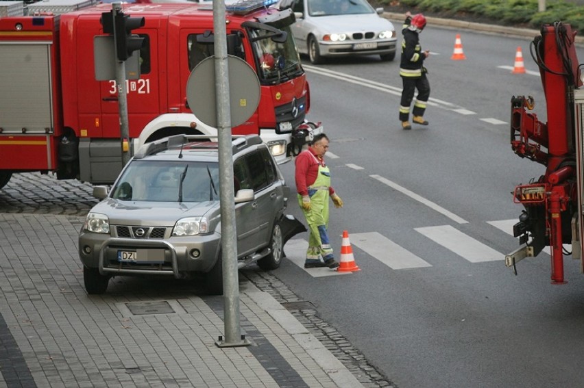 Wypadek na ulicy Witelona w Legnicy [ZDJĘCIA]