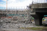 Poznań - Trwa rozbiórka wiaduktu na Górczynie [ZDJĘCIA]