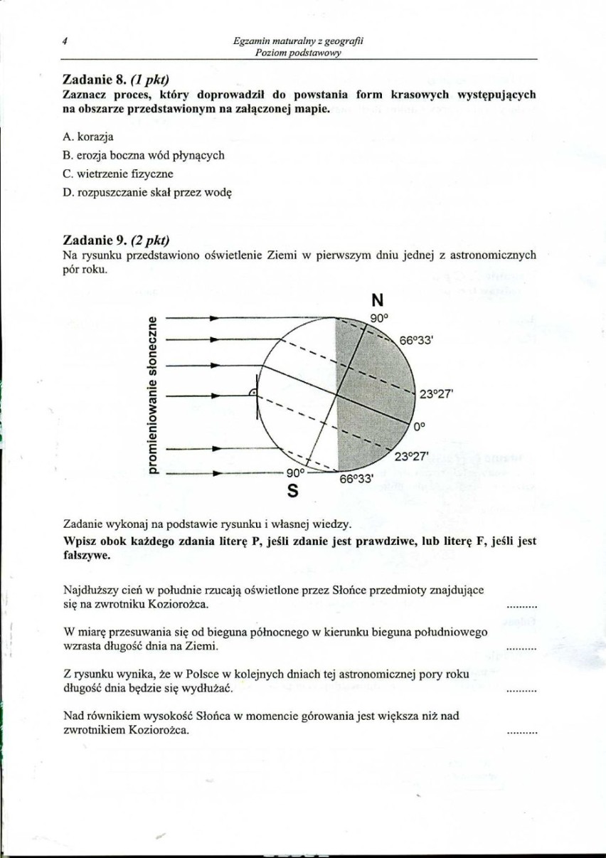 Matura geografia 2014 [arkusze PDF, odpowiedzi]