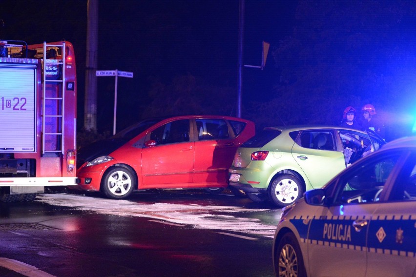 Wypadek w Grudziądzu. Jedna osoba trafiła do szpitala [wideo, zdjęcia]