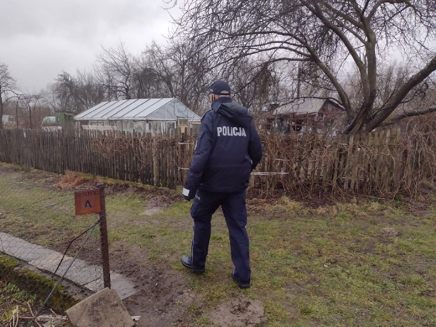 Policja w ogrodach działkowych w Szczecinku. Znamy cel wizyty [zdjęcia]