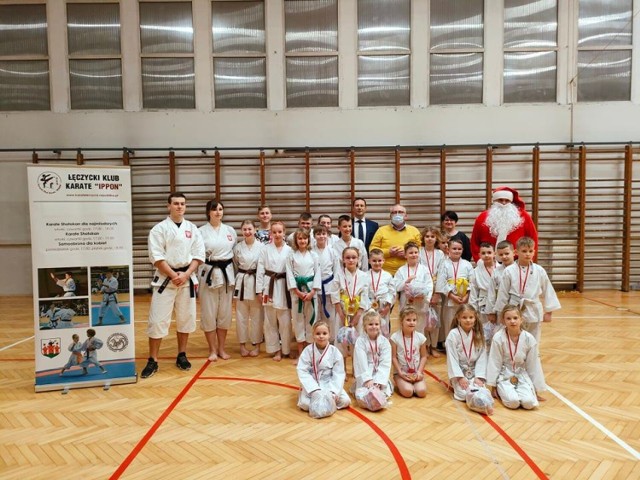 Świąteczne spotkanie w Łęczyckim Klubie Karate IPPON
