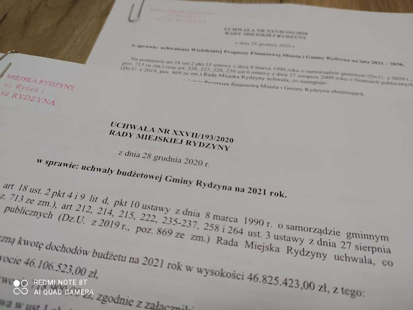 Gmina Rydzyna z uchwalonym budżetem na 2021 rok