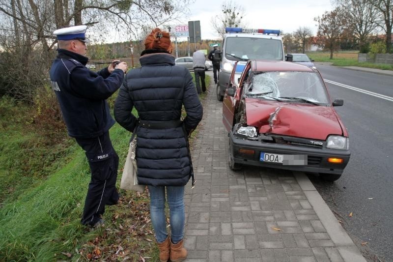 Wypadek w Groblicach (ZDJĘCIA)