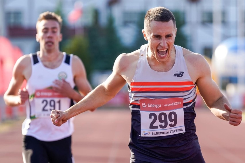 Daniel Sołtysiak z OŚ AZS-u Poznań wygrał bieg na 400 metrów