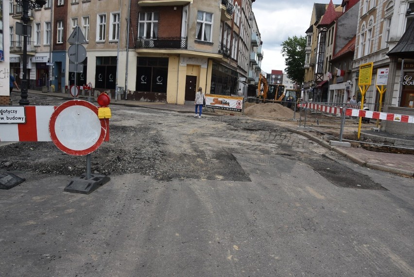 Landsberska ulica do momentu odsłonięcia nie zachowała się w...