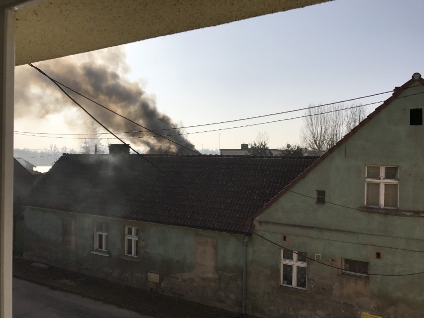 Pożar budynku przy ul. Rybackiej w Międzychodzie