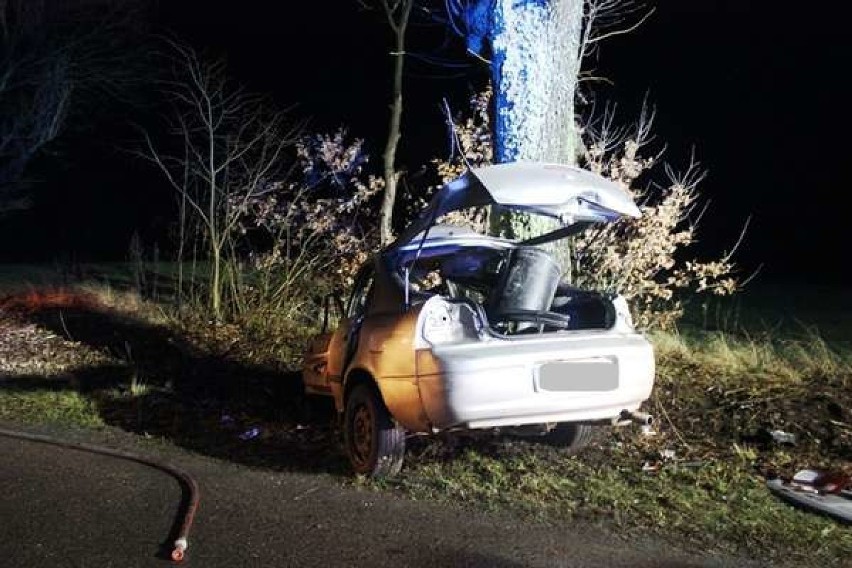 Wypadek w pobliżu Pieniężna