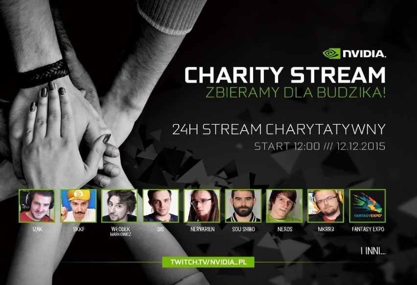 Nvidia Charity Stream - charytatywna transmisja dla kliniki Budzik!