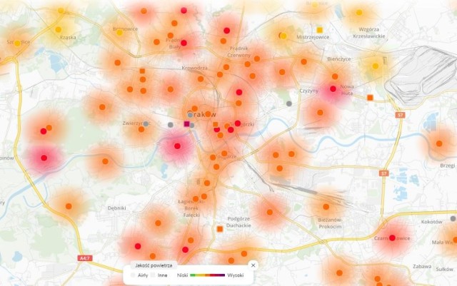 Smog nad Małopolską. Fatalna jakość powietrza w Krakowie i okolicach