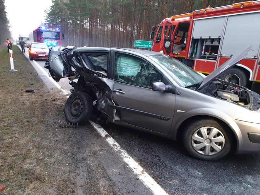 Doszło do zderzenia dwóch samochodów w okolicach Gubina.