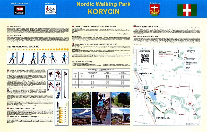 Korycin stawia na nordic walking. Znad zalewu zostały wytyczone dwie profesjonalne trasy 